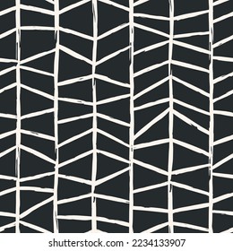 Patrón estético contemporáneo imprimible sin fisuras con formas abstractas de pincel de línea minimalista elegante y línea en colores desnudos. Fondo de boho pastel en la pared vectorial de estilo minimalista de mediados del siglo
