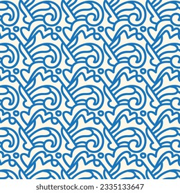 Aesthetic Contemporary printable seamless pattern with abstract Minimal elegant line brush stroke shapes and line in nude colors