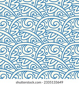 Ästhetisches, zeitgenössisches, nahtloses Muster mit abstrakten minimalen, eleganten Pinselstrichformen und Linie in Aktfarben