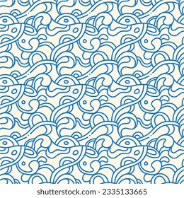 Aesthetic Contemporary printable seamless pattern with abstract Minimal elegant line brush stroke shapes and line in nude colors