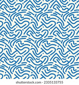 Patrón estético contemporáneo imprimible sin fisuras con formas abstractas de pincel de línea minimalista elegante y línea en colores desnudos