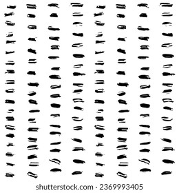 Aesthetic Contemporary printable seamless pattern with abstract line, dot, shape brush stroke in black and white colors. Boho background in minimalist style vector Illustration for wallpaper, fabric