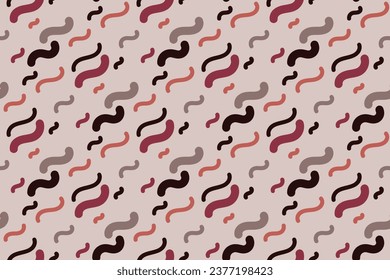 Aesthetic Contemporary printable seamless pattern with abstract Minimal elegant line brush stroke shapes and line in nude colors. Pastel boho background in minimalist mid century style vector