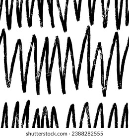 Patrón estético contemporáneo imprimible sin fisuras con línea abstracta, punto, trazo de pincel de forma en colores blanco y negro. Fondo de Boho en estilo minimalista vectorial Ilustración para papel pintado, tela