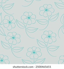 Aesthetic contemporary printable seamless pattern with branches and leaves on dark background. Modern floral print for textile, fabric, wallpaper, wrapping, gift wrap, paper, scrapbook and packaging