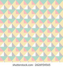 Aesthetic Contemporary printable seamless pattern with abstract Minimal elegant shapes and line in pastel colors. Pastel boho background in minimalist mid century style vector