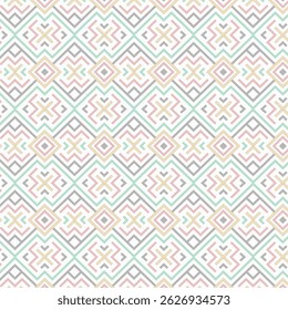 Aesthetic Contemporary printable seamless pattern with abstract Minimal elegant shapes and line in pastel colors. Pastel boho background in minimalist mid century style vector