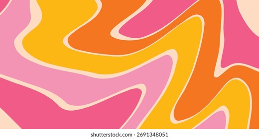 Antecedentes Psicodélicos Aestéticos E Resumidos. Vetor Design Groovy padrão Y2k Textura. Fundo de Disquete Desenhado à Mão