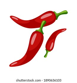 Aesthetic and cool chili vector illustration. Aesthetic fruit illustration