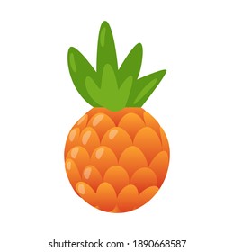 Aesthetic and cool pineapple vector illustration. aesthetic fruit illustration