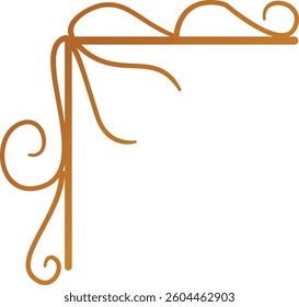 Aesthetic corner with golden Texture