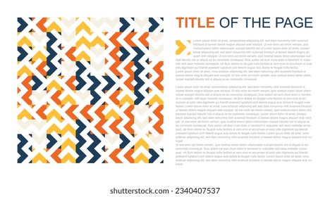 Aesthetic corporate abstract geometric background Vector classic and modern look with title and dummy text