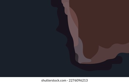 Aesthetic dark brown abstract background with copy space area. Suitable for poster and banner