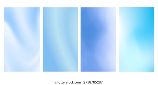 Estética de fondo degradado de colores de agua profunda. Azul y blanco mezclando colores. Diseño de fondos de Vertical para Anuncio o redes sociales.