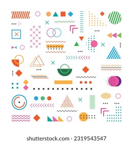 Aesthetic design illustration about abstract geometric pattern background on white background.