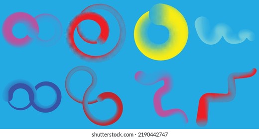 Aesthetic dotted design element. Bauhaus poster . Modern art .Abstract composition . Dots in perspective. Halftone dots texture effect .Contemporary vector design 