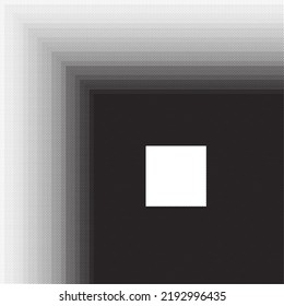 Aesthetic dotted design element. Bauhaus poster . Modern art .Abstract composition . Dots in perspective. Halftone dots texture effect .Contemporary vector design 