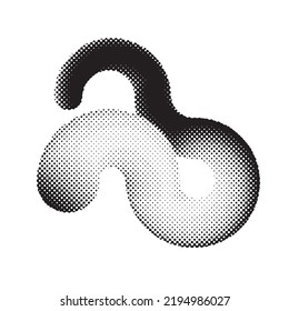 Aesthetic dotted design element. Bauhaus poster . Modern art .Abstract composition . Dots in perspective. Halftone dots texture effect .Contemporary vector design