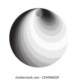 Diseño estético de puntos. Afiche de Bauhaus. Arte moderno. Composición abstracta. Puntos en perspectiva. Efecto de textura de puntos de semitono .Diseño vectorial contemporáneo