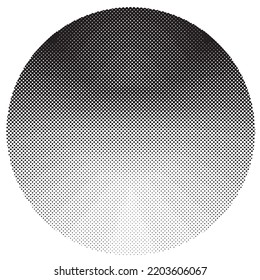 Aesthetic dotted design element. Bauhaus poster . Modern art .Abstract composition . Dots in perspective. Halftone dots texture effect .Contemporary vector design 