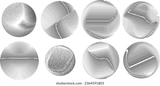 Aesthetic dotted design element. Bauhaus poster . Modern art .Abstract composition . Dots in perspective. Halftone dots texture effect .Contemporary vector design 