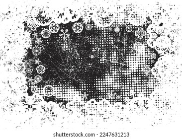 Aesthetic dotted design element. Duo tone poster . Modern art .Abstract composition . Half tone background. Halftone dots texture effect .Contemporary vector design