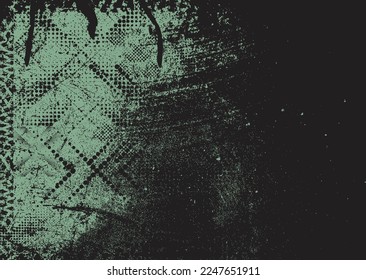 Diseño estético de puntos. Afiche de tono Duo . Arte moderno. Composición abstracta. Fondo de medio tono. Efecto de textura de puntos de semitono .Diseño vectorial contemporáneo