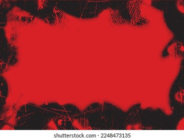Aesthetic dotted design element. Duo tone poster . Modern art .Abstract composition . Half tone background. Halftone dots texture effect .Contemporary vector design