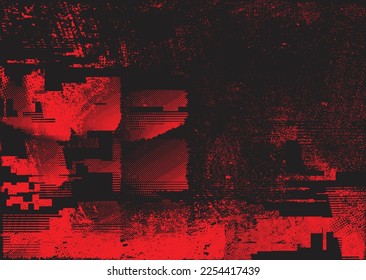 Aesthetic dotted design element. Duo tone poster . Modern art .Abstract composition . Half tone background. Halftone dots texture effect .Contemporary vector design