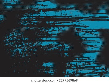 Aesthetic dotted design element. Duo tone poster . Modern art .Abstract composition . Half tone background. Halftone dots texture effect .Contemporary vector design