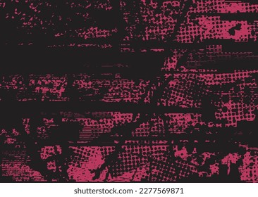 Aesthetic dotted design element. Duo tone poster . Modern art .Abstract composition . Half tone background. Halftone dots texture effect .Contemporary vector design
