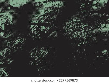 Aesthetic dotted design element. Duo tone poster . Modern art .Abstract composition . Half tone background. Halftone dots texture effect .Contemporary vector design
