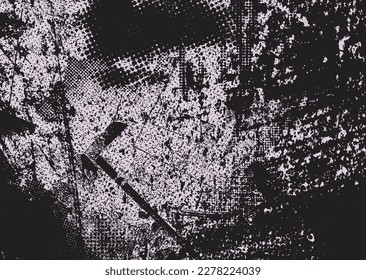 Aesthetic dotted design element. Duo tone poster . Modern art .Abstract composition . Half tone background. Halftone dots texture effect .Contemporary vector design