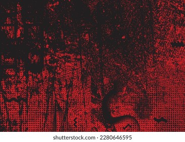 Aesthetic dotted design element. Duo tone poster . Modern art .Abstract composition . Half tone background. Halftone dots texture effect .Contemporary vector design