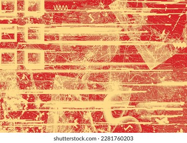 Aesthetic dotted design element. Duo tone poster . Modern art .Abstract composition . Half tone background. Halftone dots texture effect .Contemporary vector design