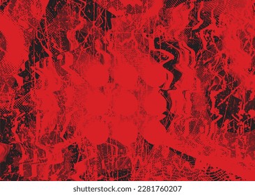 Aesthetic dotted design element. Duo tone poster . Modern art .Abstract composition . Half tone background. Halftone dots texture effect .Contemporary vector design