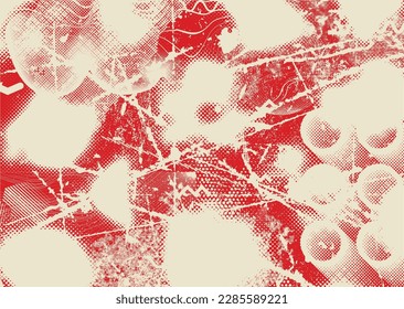 Diseño estético de puntos. Afiche de tono Duo . Arte moderno. Composición abstracta. Fondo de medio tono. Efecto de textura de puntos de semitono .Diseño vectorial contemporáneo