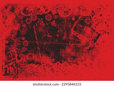 Aesthetic dotted design element. Duo tone poster . Modern art .Abstract composition . Half tone background. Halftone dots texture effect .Contemporary vector design
