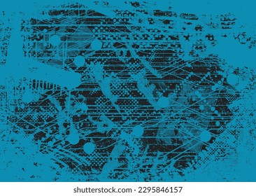 Diseño estético de puntos. Afiche de tono Duo . Arte moderno. Composición abstracta. Fondo de medio tono. Efecto de textura de puntos de semitono .Diseño vectorial contemporáneo