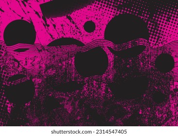 Diseño estético de puntos. Afiche de tono Duo . Arte moderno. Composición abstracta. Fondo de medio tono. Efecto de textura de puntos de semitono .Diseño vectorial contemporáneo