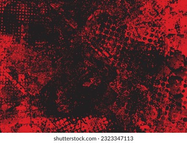 Aesthetic dotted design element. Duo tone poster . Modern art .Abstract composition . Half tone background. Halftone dots texture effect .Contemporary vector design