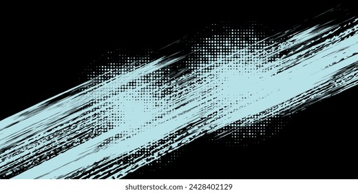 Elemento de diseño punteado estético. Póster de dos tonos . Arte moderno .Composición abstracta . Fondo de medio tono. Efecto de textura de puntos de semitonos