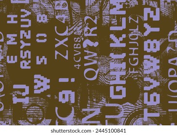 Aesthetic dotted design element. Duo tone poster . Modern art .Abstract composition . Half tone background. Halftone dots texture effect .Contemporary vector design