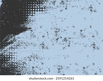 Aesthetic dotted design element. Duo tone poster . Modern art .Abstract composition . Half tone background. Halftone dots texture effect .Contemporary vector design. Eps10