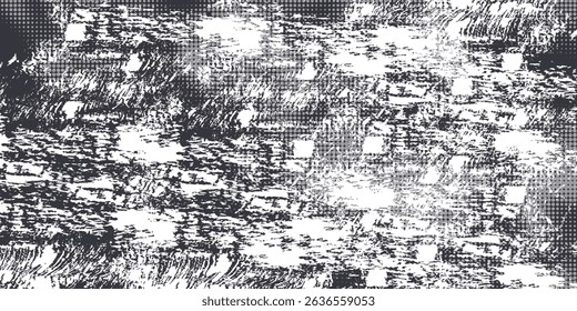 Aesthetic dotted design element. Duo tone poster . Modern art .Abstract composition . Half tone background. Halftone dots texture effect