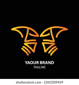 aesthetic and elegant, classy and brand logo