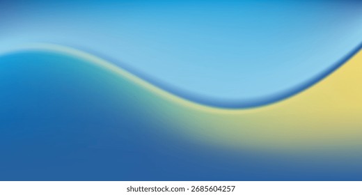 Aesthetic elegant sea background set. Blue. Ocean. Seaside. Blurred sea wave gradient. Pastel colored vertical vector banner. Simple soft light backdrop. Gradient template design.Eps 10