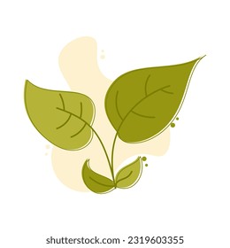 Aesthetic Floral Illustration. Simple flower outline design. Floral line art. Hand drawn flower outline. Botanical flower outline. Plant, flower silhouette. Wedding sketch. Vector illustration.