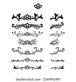 aesthetic floral set vector illustration