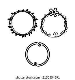 aesthetic floral set vector illustration